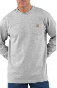  L/S Workwear Pocket Shirt - Heather Grey