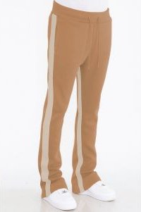 Dual Stripe Stacked Track Pants