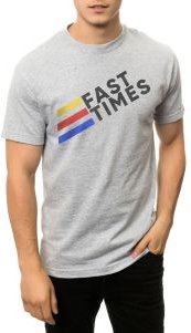 The Fast Times Tee in Heather Grey
