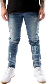 Veux Super Slim Light Wash Distressed Jeans