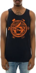 The Trading Mono Tank Top in Navy