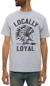 The Locally Loyal Tee in Heather Grey