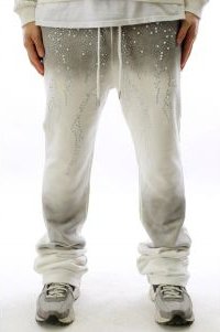 SMUDGE Washed French Terry Stacked Jogger Pants