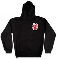 Stay Winning Embroidered SW Logo Cursive Black/Red Hoodie