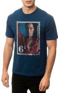The 6 Cent Stamp Tee in Harbor Blue