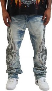 Long Straight Luminous Jeans