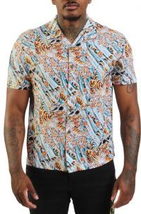 Tiger Floral Camp Shirt 