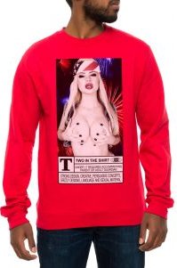 The Rated T Crewneck Sweatshirt in Red