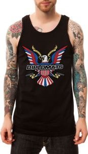 The Eagle Logo Tank in Black