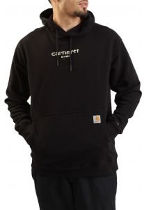 (105569) Force Relaxed Fit Lightweight Logo Graphic Sweatshirt - Black