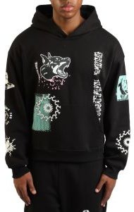 Graphic Logo Boxy Hoodie 