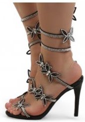 Berlin Butterfly Rhinestone Heel