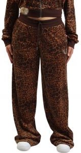 Velour Crystal Horseshoe Straight Leg Sweatpant 