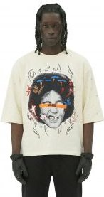 TOVAL SN/ Jersey 3/4 Sleeve Crop Top Tee