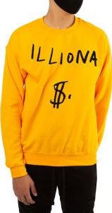 The Illiona Crewneck Sweatshirt in Gold