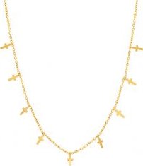 Ladies Stainless Steel Cross Charms Necklace