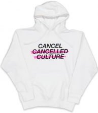 Cancel Cancelled Culture Hoodie in White