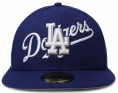 MLB Los Angeles Dodgers Overlap Logo 5950 Fitted Hat 