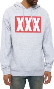 The XXX Mag Hoodie in Heather Grey