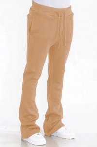 Solid Flare Stacked Track Pants