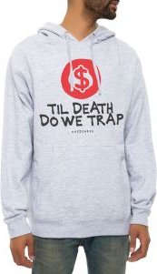 The Til Death Do We Trap Hoodie in Heather Grey