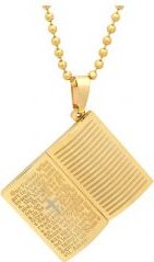 Our Father Prayer Book Pendant