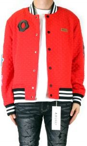 ROJO Waffle Square Pattern Jacket with patches