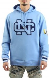 North Carolina Tar Heels Chainstich Fleece Pullover Hoodie 