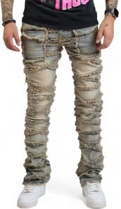Shreddator Fray Stacked Jeans