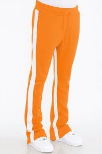 Dual Stripe Stacked Track Pants