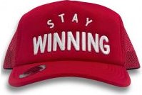 Stay Winning Red Trucker Hat