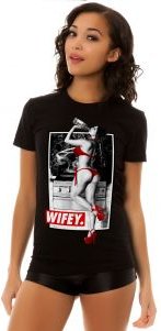 The BBQ Wifey Tee in Black