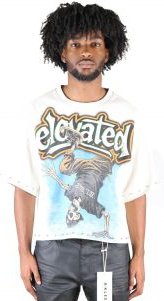 ALANI S/N Jersey 3/4 Sleeve Crop Top Tee