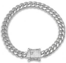 Miami Cuban Link Luxe Iced Out Lock Bracelet
