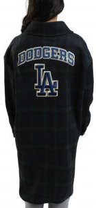 Dodgers Plaid Shacket