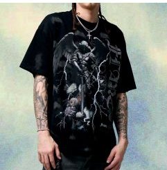 Devine Watcher T Shirt Black Splatter