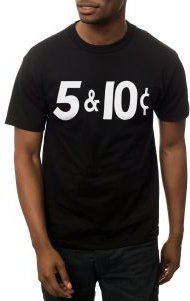 The Nickel and Dime Tee in Black