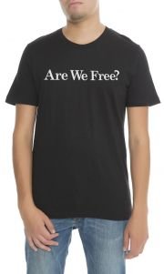 The Are We Free Tee in Black