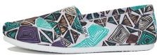 Toms Classic White Multi Canvas Printed Abstract White