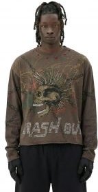 HARDY S/N Jersey Long Sleeve Crop Top Tee