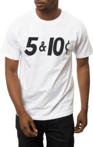 The Nickel and Dime Tee in White