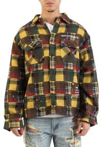 Splatter Flannel Long Sleeve Shirt