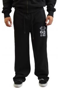 Ribbed Stitch Logo Baggy Sweatpant