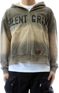 NEW ERIN French Terry Long Sleeve Crop Top Full Zip Hoodie