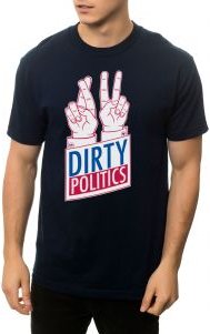 The Dirty Politics Tee in Navy
