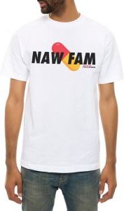 The Naw Fam Tee in White