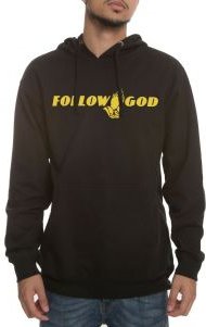 The Follow God Hoodie in Black