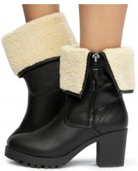 Reagan-01 Fur Booties