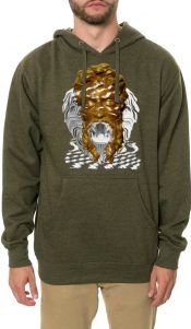The Mouth That Roared Hoodie in Army Green