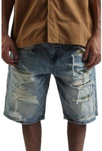 Tapestry Denim Shorts